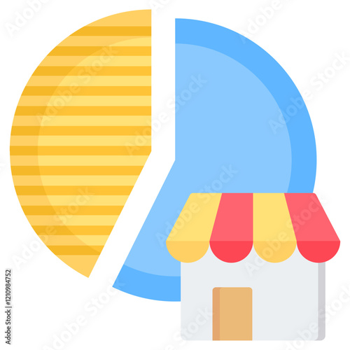 Market Share Flat Icon