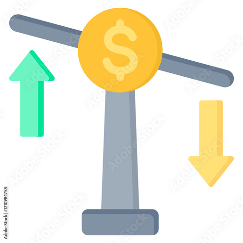 Variable Cost Flat Icon