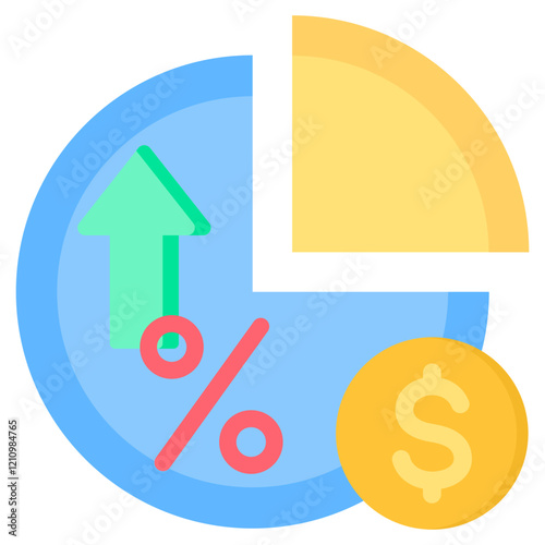 Margin Flat Icon