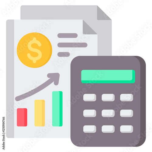 Financial Statement Flat Icon