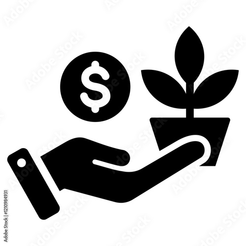 Investment Glyph Icon