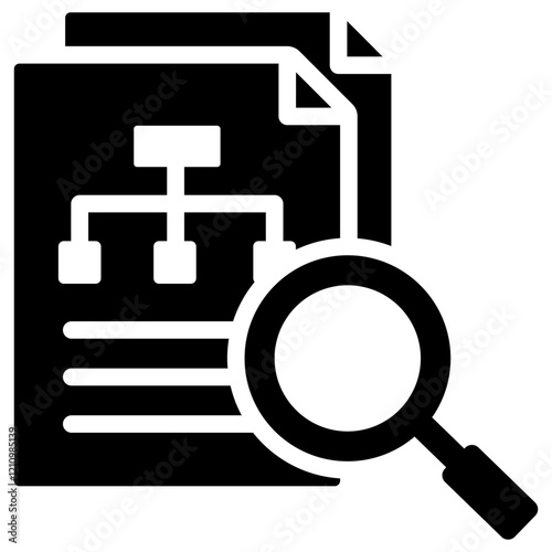 Scenario Analysis Glyph Icon