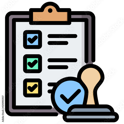 Terms Outline Color Icon