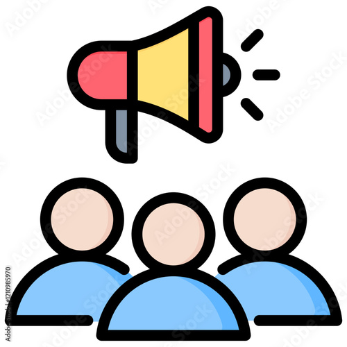 Audience Outline Color Icon