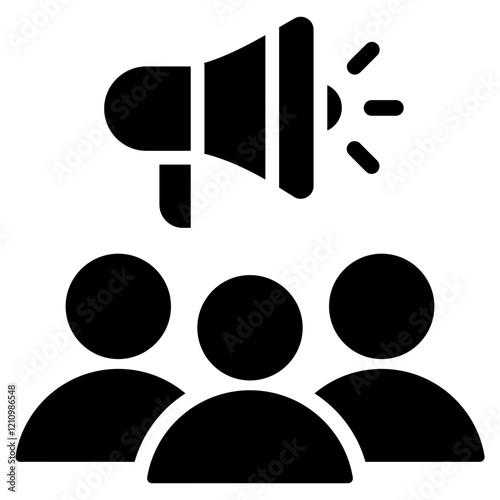 Audience Glyph Icon