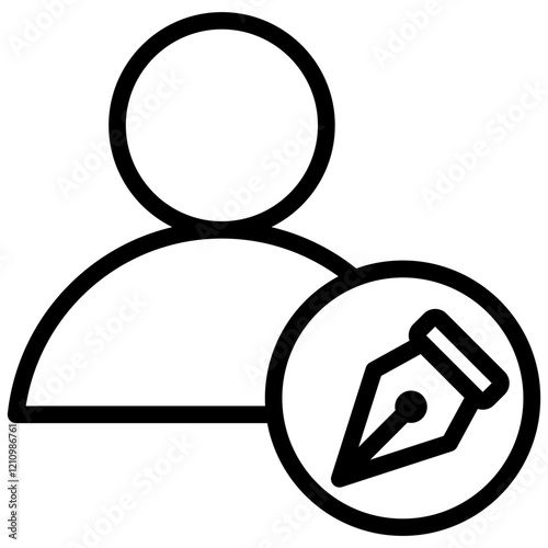 Author Outline Icon