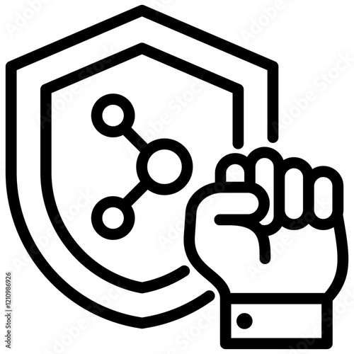 Subsidiary Right Outline Icon