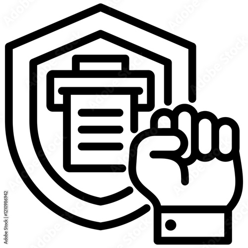 Print Right Outline Icon