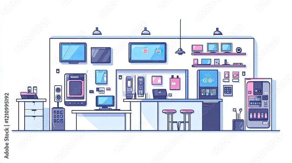Modern Electronics Store Interior Design Showcase Modern Electronics Store Interior Design Showcase
