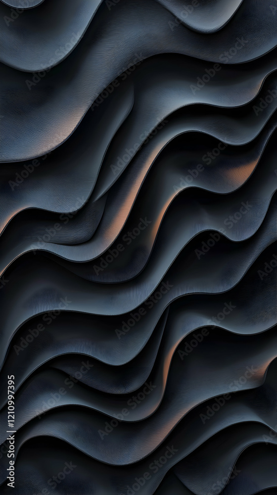 Dynamic waves of texture abstract design digital artwork dark palette close-up view flowing shapes and forms Dynamic waves of texture abstract design digital artwork dark palette close-up view flowing shapes and forms