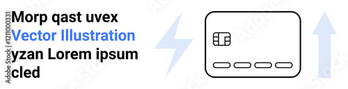 Credit card icon highlighting financial transactions and digital payments. Ideal for fintech solutions, online banking, e-commerce platforms, financial growth, economic trends, business development