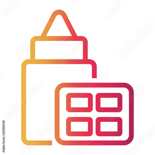 liquid Line Gradient Icon