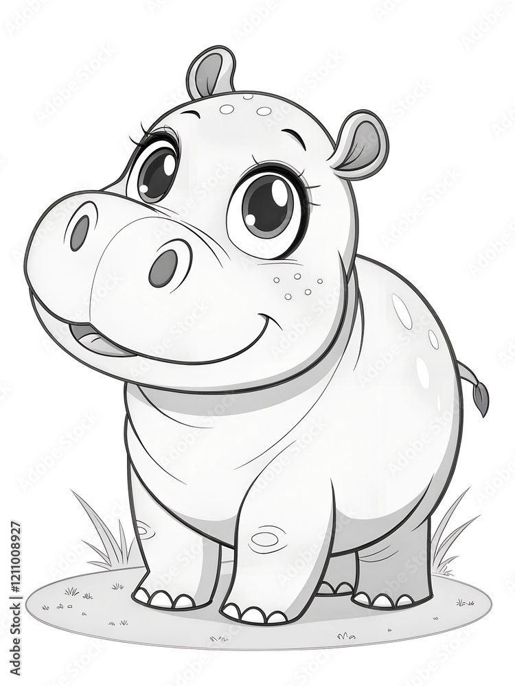 Fototapeta premium Coloring page