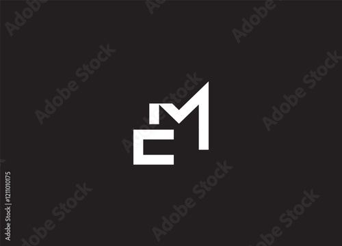 MC creative modern logo design and initial logo