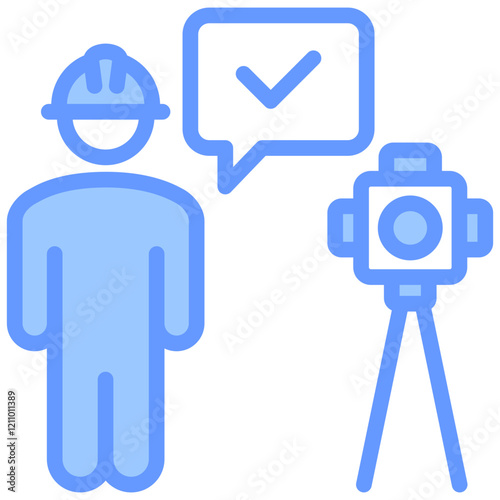 Surveyor Blue Icon