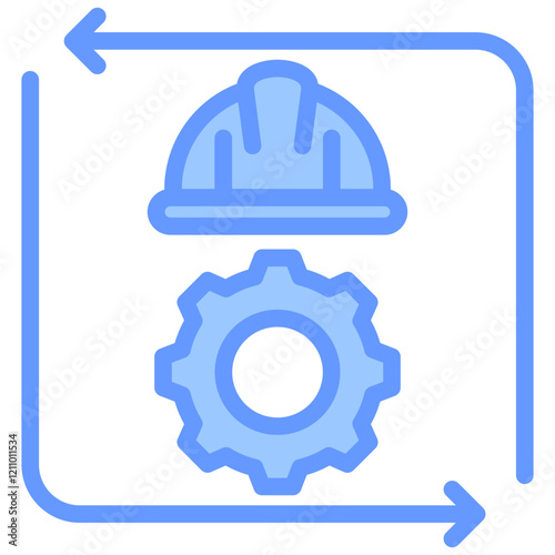 Change Order Blue Icon