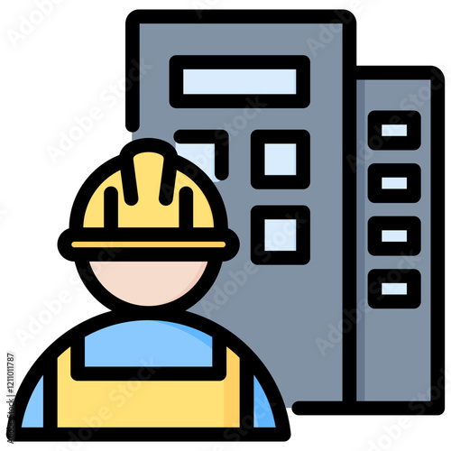 Contractor Outline Color Icon