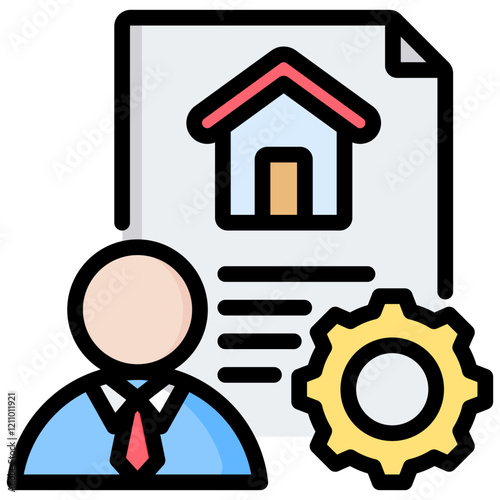 Project Manager Outline Color Icon