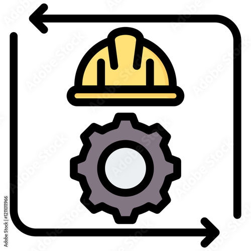 Change Order Outline Color Icon