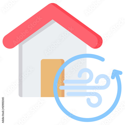 Ventilation Flat Icon