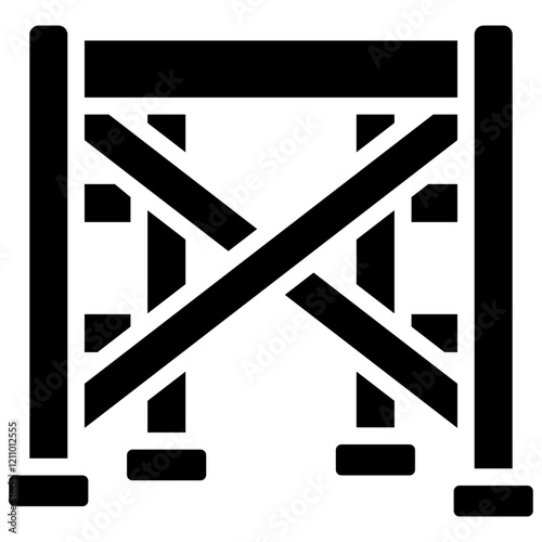 Scaffolding Glyph Icon