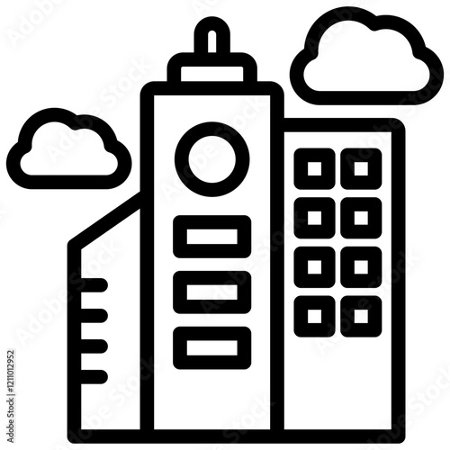 Skyscraper Outline Icon