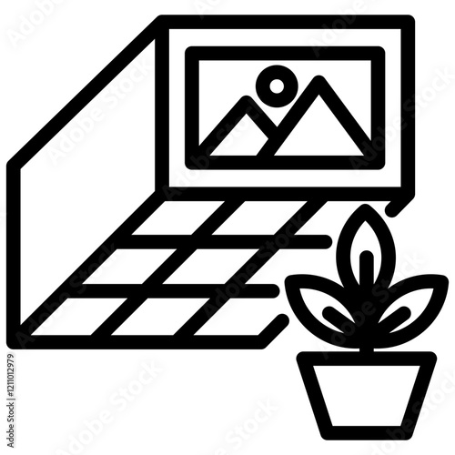 Flooring Outline Icon
