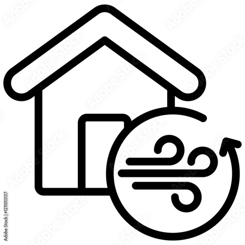 Ventilation Outline Icon
