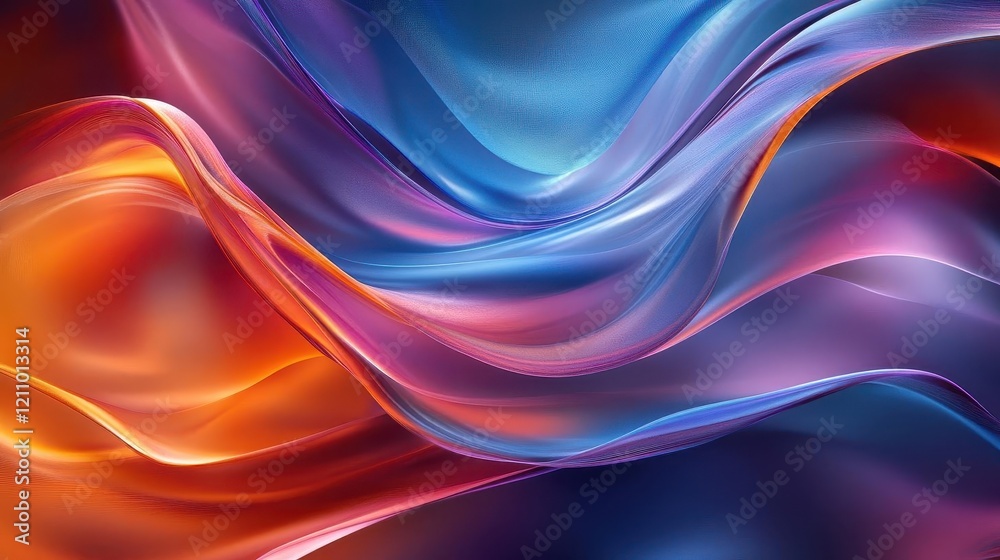 Colorful abstract lines, close-up of flowing lines in bold colors, vibrant and futuristic design Colorful abstract lines, close-up of flowing lines in bold colors, vibrant and futuristic design
