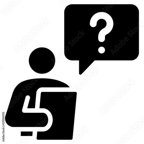 Interviewer Glyph Icon