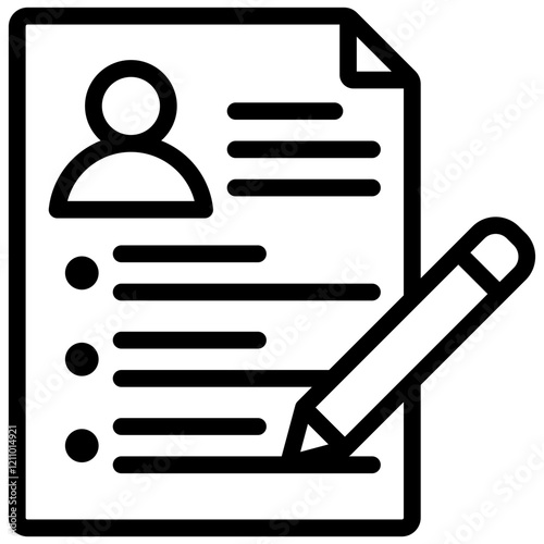 Resume Outline Icon