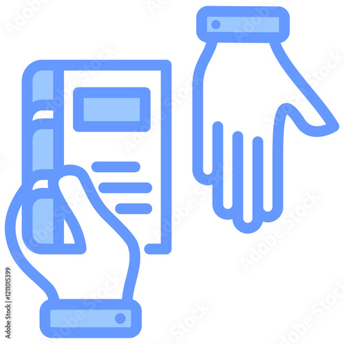 Borrow Blue Icon