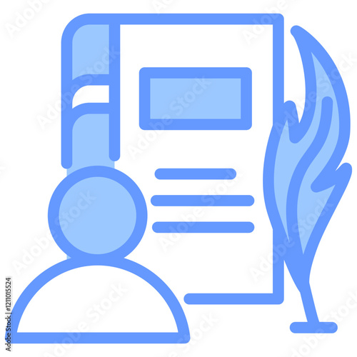 Author Blue Icon