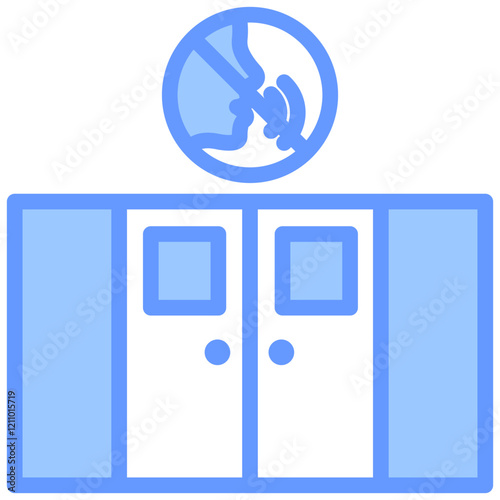 Quiet Zone Blue Icon