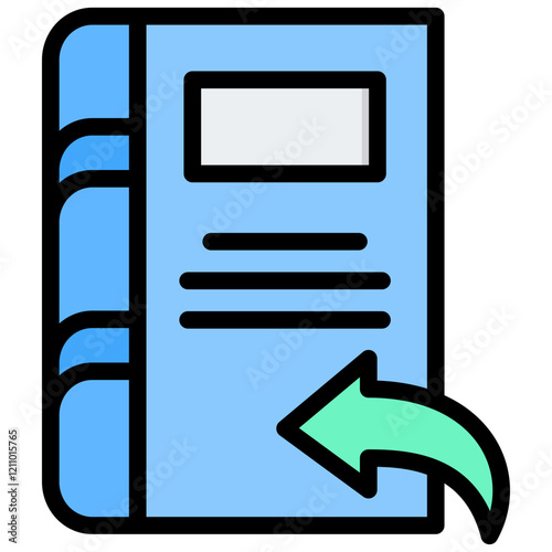 Return Outline Color Icon