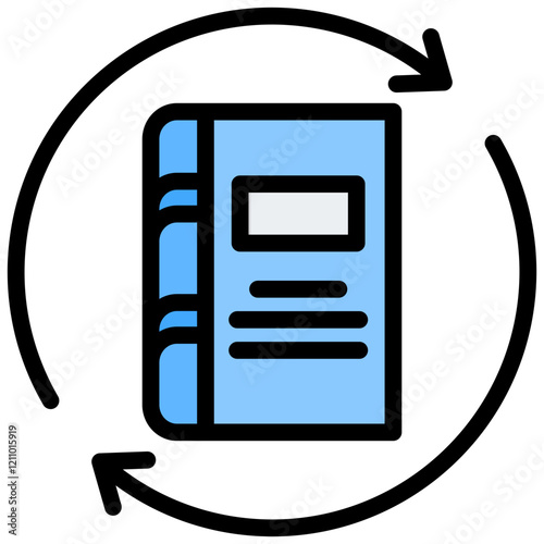 Circulation Outline Color Icon