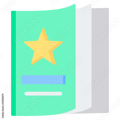 Magazine Flat Icon