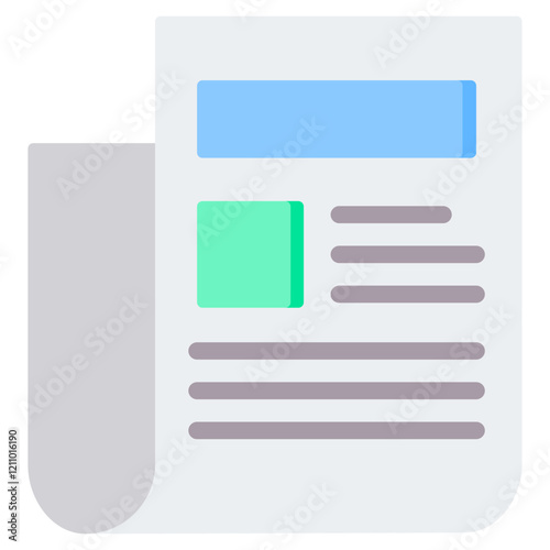 Newspaper Flat Icon