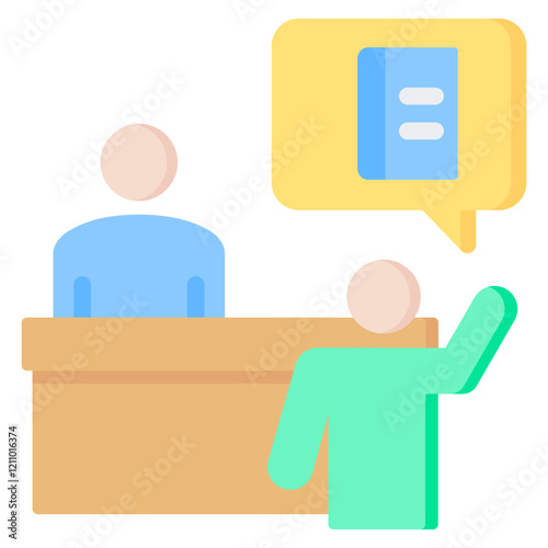 Lending Desk Flat Icon