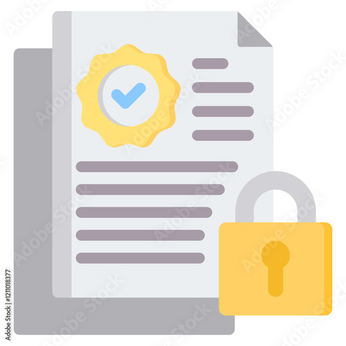 Confidentiality Flat Icon