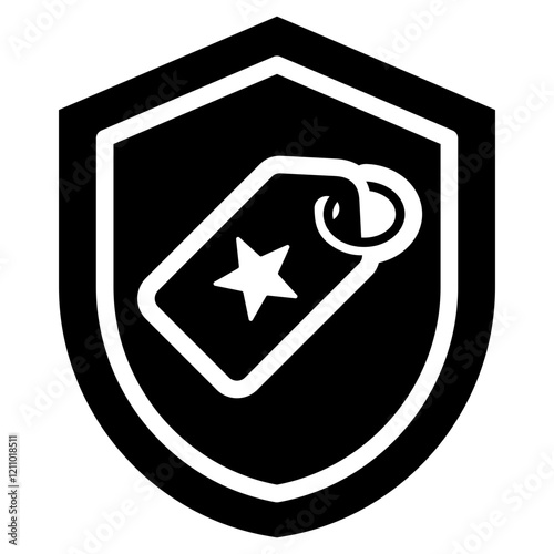 Brand Protection Glyph Icon