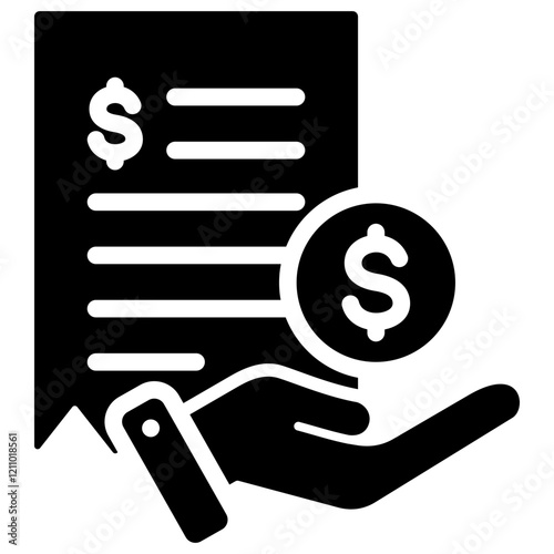 Fee Glyph Icon