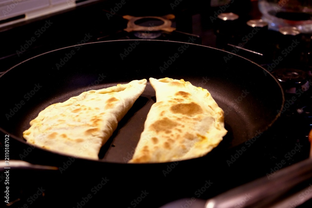 custom made wallpaper toronto digitalHomemade pancake. Close-up view of Turkish culinary delicacy raw pastry on plate. Traditional Turkish cuisine.