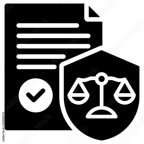 Legal Glyph Icon