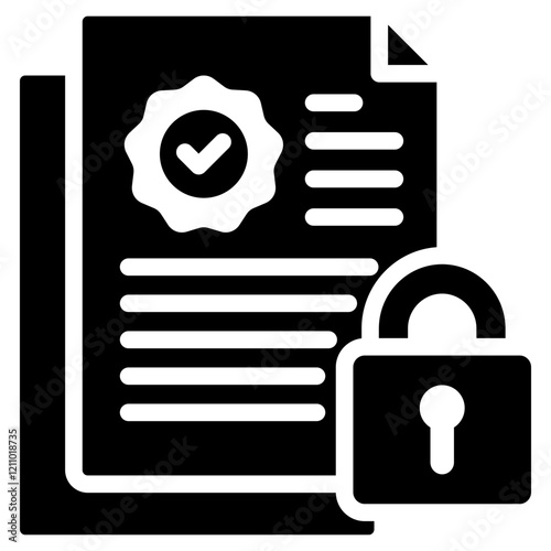 Confidentiality Glyph Icon