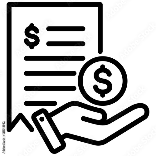 Fee Outline Icon