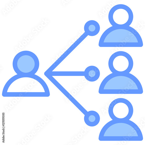 Delegation Blue Icon