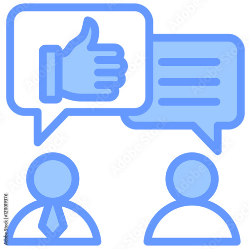 Feedback Blue Icon