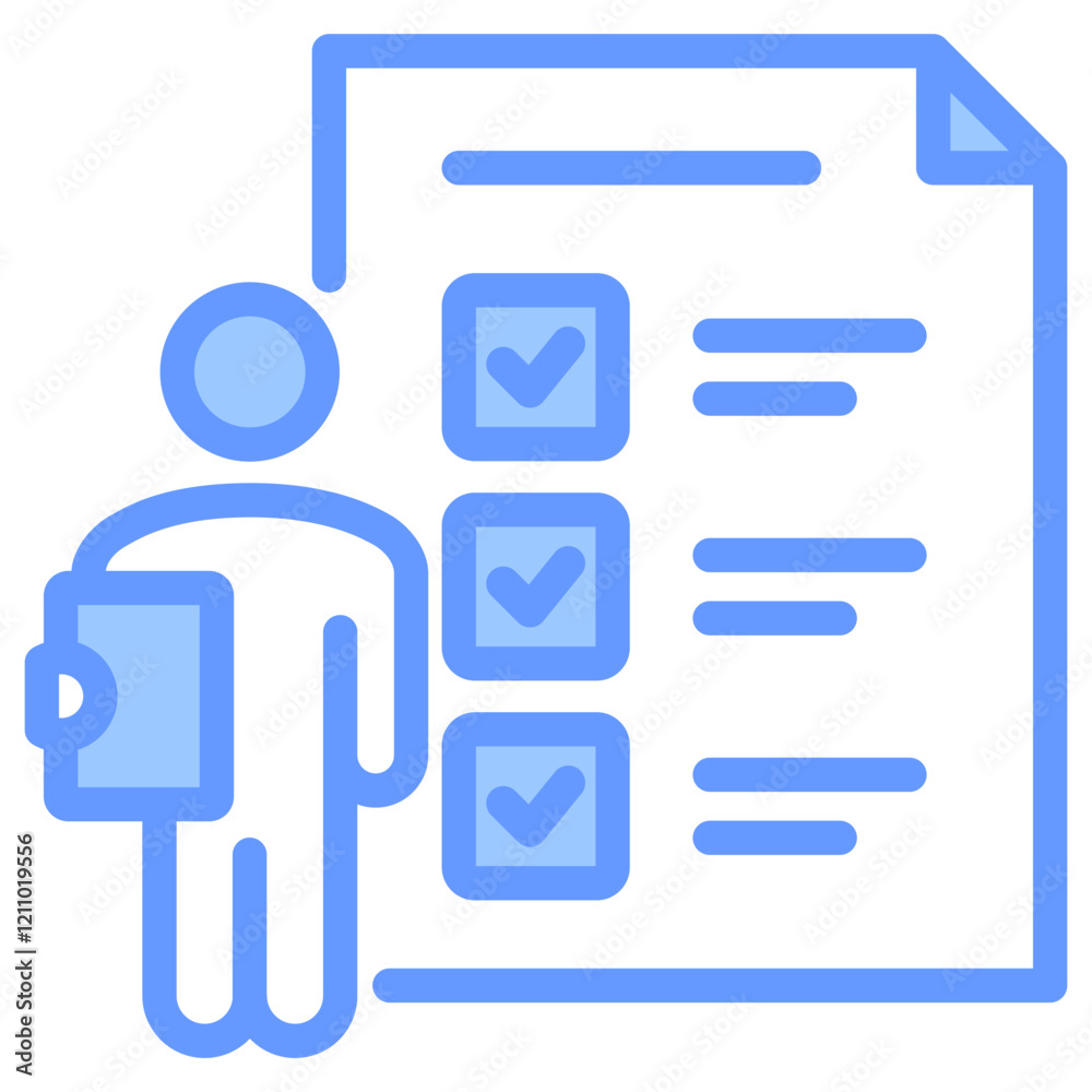 Accountability Blue Icon