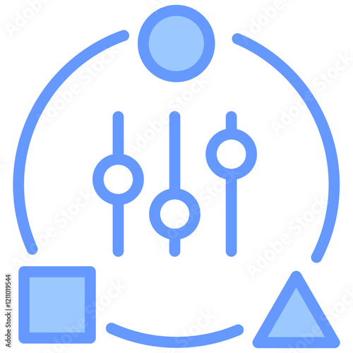 Adaptability Blue Icon